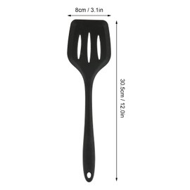 Uxsiya Volteador ranurado de Silicona, espátula giratoria ranurada Inodoro Diseño de una Pieza 3 Piezas Fácil Limpieza para Cocina para cocinar