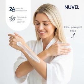 Nuvel Crema Corporal Hidratante con Aceite de Coco, 750 ml | Hidratación Profunda para Cuidado Facial y Corporal | Crema Humectante para Piel Seca o Grasa