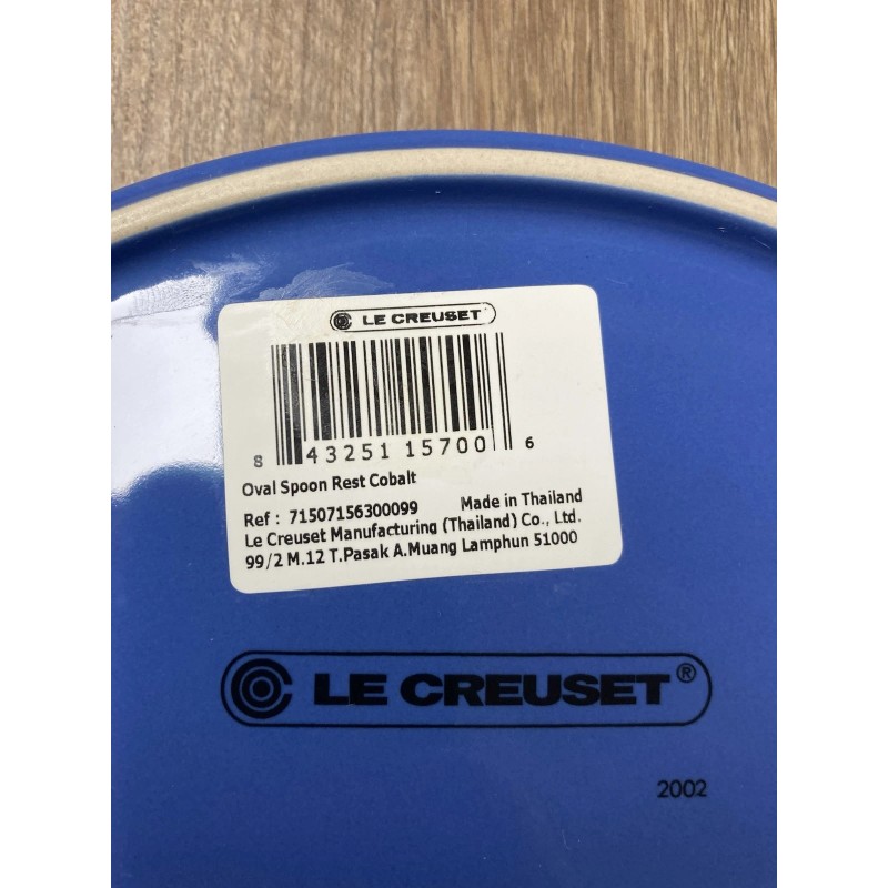 Le Creuset "Cobalt" 6.5" Oval Spoon Rest LE CREUSET Blue