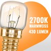 POPPSTAR Backofenlampe E14 40W hitzebeständig bis 300 Grad (2700K warmweiß,