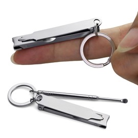SG NEKOO Mini Nail Clippers, Portable Ultra Thin Keychain Nail Clipper for Travel