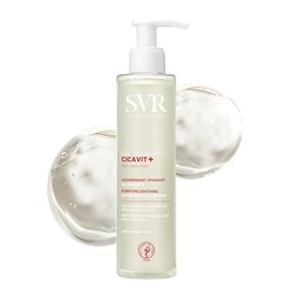 SVR Cicavit Gel Moussant, Gel Limpiador Calmante para Piel Irritada y Dañada, 200 ml
