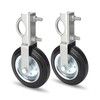 Kikerike Gate Wheels for Metal Tube Gate, Heavy Duty 6-1/4"