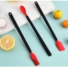 Mini 3-Piece Silicone Head Utensil Set,High Heat Resistant long handle