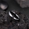Jstyle 4mm Tungsten Rings for Men Women Hypoallergenic Wedding Band