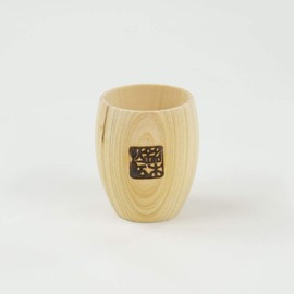 yamako- Hinoki Cypress, Round guinomi 12105