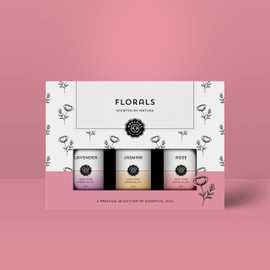 Floral Bliss Essential Oil Set | Pure, Natural & Undiluted Therapeutic Grade Essential Oils for Home, Office, Diffuser | 10 ML (3 Pack, Floral)