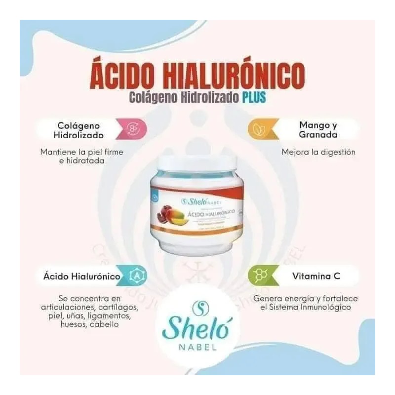 2 Colágeno Ácido Hiáluronico / Favorece Sistema Inmunologico