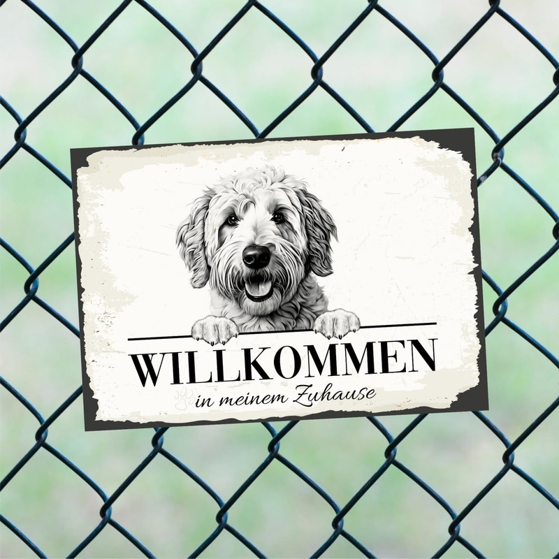 siviwonder Dog Sign Welcome Home Goldendoodle Doodle No.1 Dog Sign