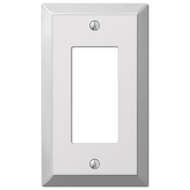 Amertac 161r Traditional 1 Rocker Gfci Wallplate, Polished Chrome
