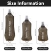 SYLVASS Running Water Bottle, 500ml Foldable Soft One for Hiking,
