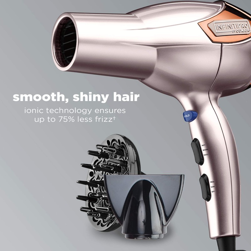 INFINITIPRO BY CONAIR Hair Dryer with Diffuser | Volume and