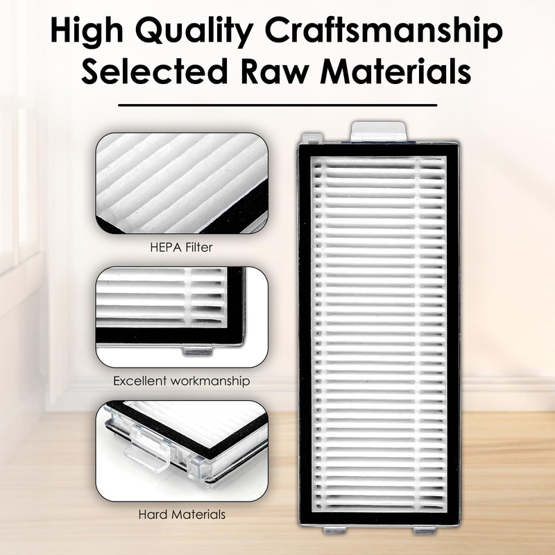 (8 Pack) Q revo Master Replacement HEPA Filters for Roborock