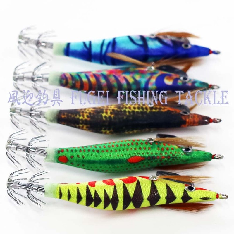A20egi20h5N No. 2.0 Egi 5 Patterns, Set of 5, Squid