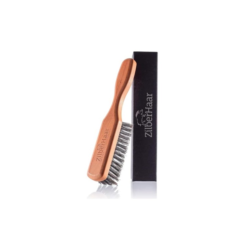ZilberHaar - Cepillo para Barba Normal - 100% Cerdas auténticas