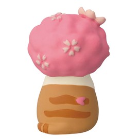 Decore Concombre ZSA-16554R Cherry Blossom Cat, Approx. 11.0 x 11.0 x 1.7 x 1.7 inches (28 x 28 x 43 cm)