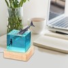 cimsfcor Epoxy Resin Shark Night Light, Night Lamp with Humpback