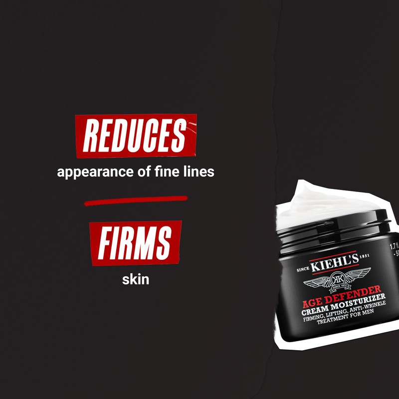 Kiehl's Age Defender Cream Moisturizer, Firming & Lifting Anti-Aging Treatment