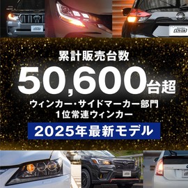 fcl. T20 Pinch Part Difference LED Turn Signal, Built-in Resistor, Amber, High Lumen, Japanese Road Transport Vehicle Act Compliant, 12V, Prevents Hyper Flash, Polarized, w/ 2 Pieces for Left/Right