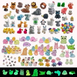 SparkleFab 160pcs Tiny Resin Animals to Hide Mini Resin Ducks Bulk for Fairy Garden Accessories, Micro Landscape Decor, Aquarium and Potted Plants