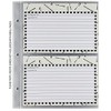 CR Gibson QP-12 Small Recipe Book Pocket Page Refill 20