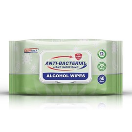Advanced - Toallitas antisépticas multiusos con 75% de alcohol (50 unidades x 1 paquete = 50 toallitas)