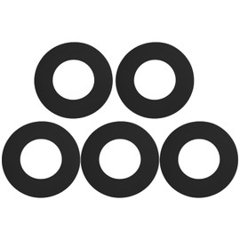 eMagTech 5pcs NMO Gasket Weather Seals 3/4x1.5x0.045 inch NMO Mount Antenna Gaskets Washers 3/4" Replacement Part 1291 Rubber Black