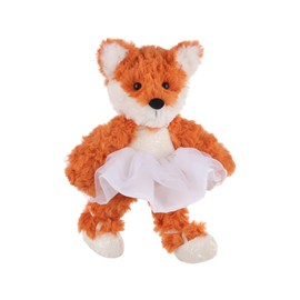 Apricot Lamb Ballett Fuchs Plüschtiere für Kinder, weiche niedliche Kuscheltier für Baby Mädchen und Jungen, Flauschige Ballett Fuchs Orange 17 cm