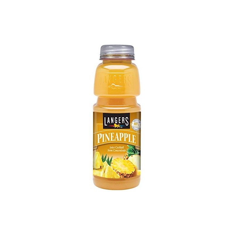 Langers Juice Pineapple Cocktail Juice, 15.2 oz (Pack of 12)