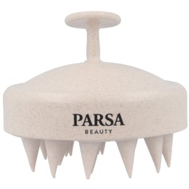 PARSA Beauty Nature Love Shampoo Brush Beige with Wheat Straw - Environmentally Friendly Scalp Massage Brush for Gentle Cleansing, Dandruff Reduction & Hair Growth - Scalp Massager for Healthy Scalp
