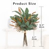 Fall Artificial Eucalyptus Bouquet with Orange Sage Leaves – Autumn