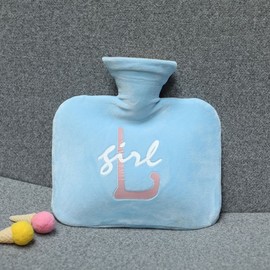 Lettering thermal water bag (800ml) (blue) winter Heat pack