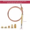 Replacement Thermocouple 24 Universal Gas Fireplace Replacement Thermocouple Stove Kit