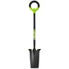 Radius Garden 25102 Pro-Lite Carbon Steel Spade, Green