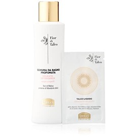 Helan, Fior di Talco, Gentle Bubble Bath, Body and Hair Shower Gel - Moisturising and Restructuring Shampoo - Natural, Scented, with Mallow Flowers and Sweet Almonds - 200 ml