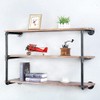 OLDRAINBOW Floating Shelves for Wall Industrial Pipe Shelving,Pipe Shelves with