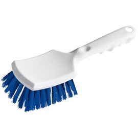 haug bürsten - Car Wash Brush with Short Handle - Ideal Care for the Car - Material: Soft PVC - Colour: White - Made in Germany