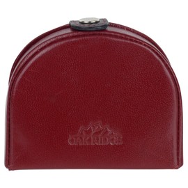 Oakridge Leather Mens Two Tone Coin Tray - Red/Black