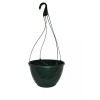 Landmark Plastics 12" GREEN Plastic Hanging Baskets {Set of 10}