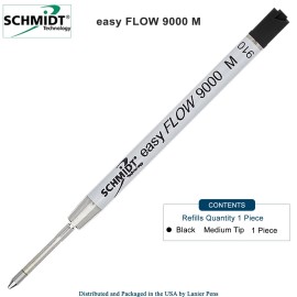 Schmidt Easyflow 9000 Black Ink Refill For Ballpoint Pens 0.7Mm Smooth Writing