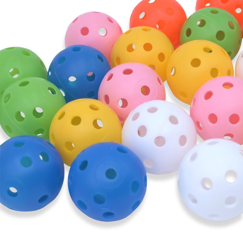 LICQIC 12 Pcs Golf Practice Balls, Air Flow Hollow Practice