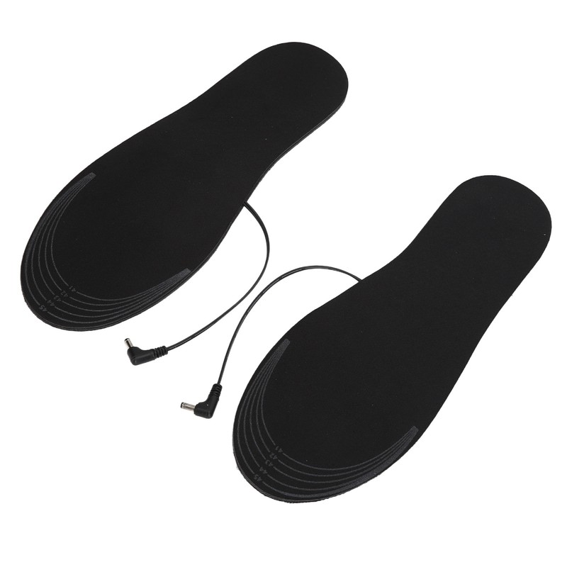 2Pcs Heated Insoles L Size USB Plug in Washable Foot