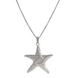 Fivexing Star Necklace for Women Long Starfish Pendant Irregular Y2k Sweet Cool Casual Fashion Design Jewelry