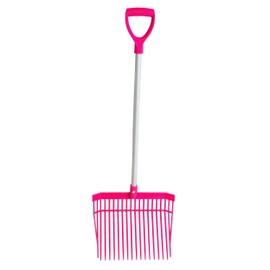Red Gorilla PC Bedding Fork with Short D Handle Pink