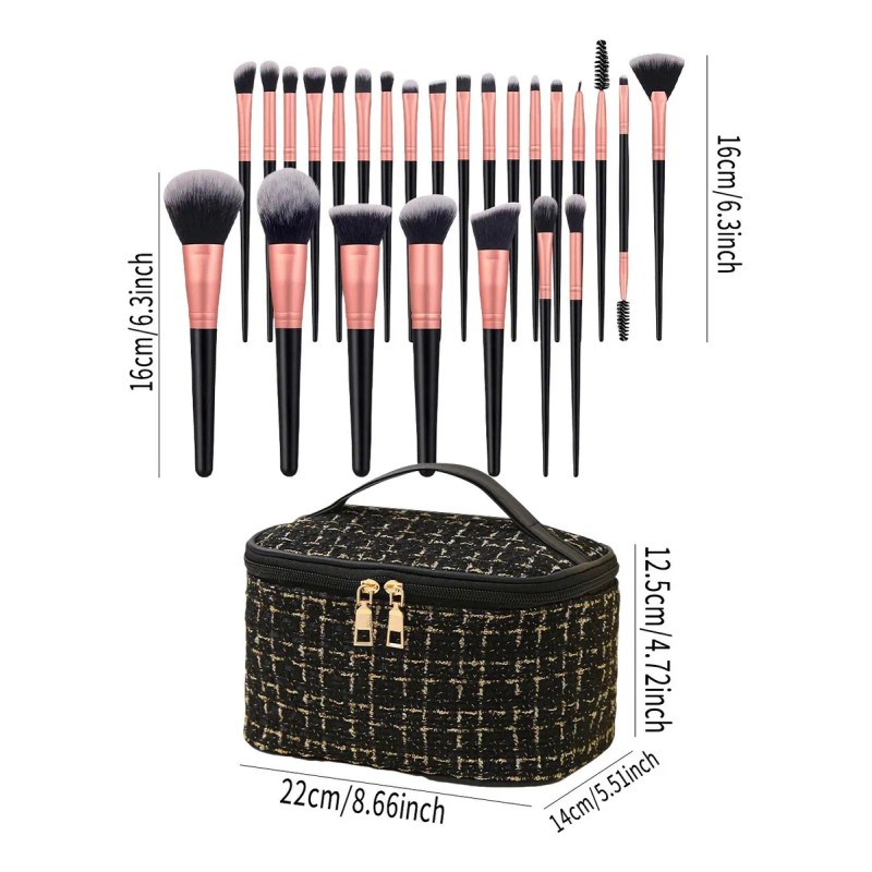 Kit Profesional De Brochas De Maquillaje Todo En Uno