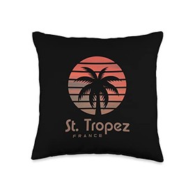 Frankreich St. Tropez Design St. Tropez France Throw Pillow, 16x16, Multicolor