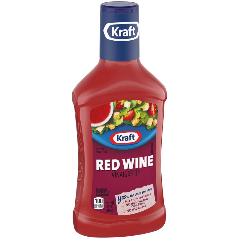 Kraft Red Wine Vinaigrette Salad Dressing (16 fl oz Bottle)