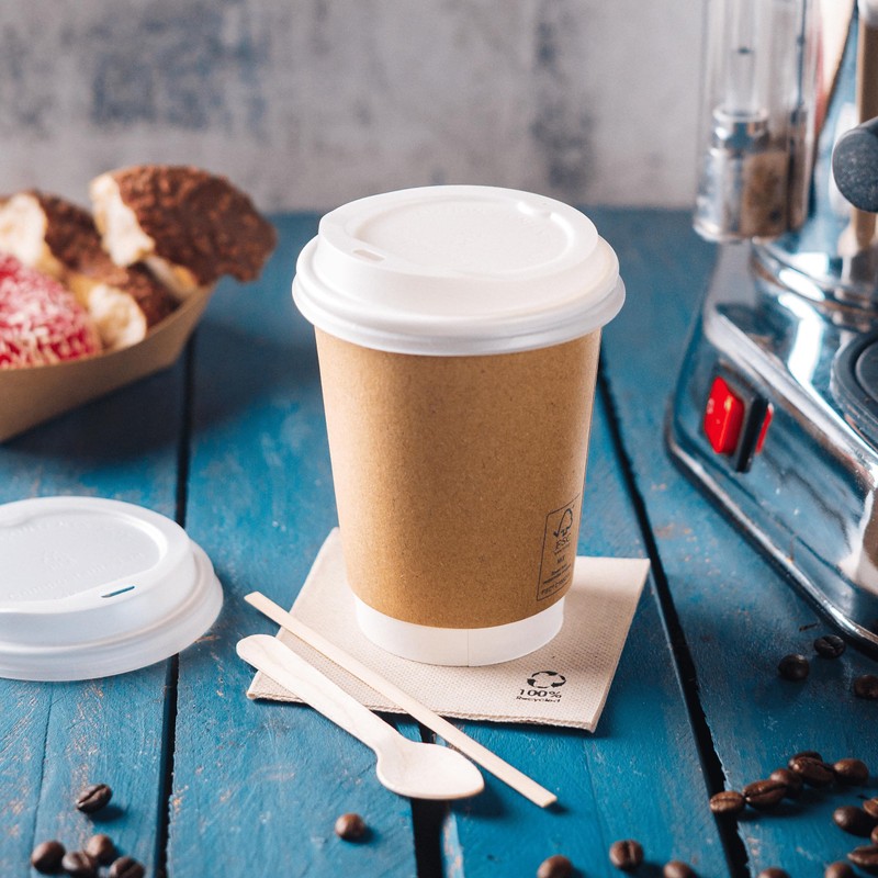 BIOZOYG Coffee To Go Lid for Drinking Cups, Diameter 80