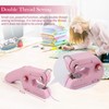 Hand Sewing Machine with Double Thread, Portable Electric Mini Sewing