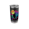 Bigfoot Night Stroll Cool Full Moon Trees Sasquatch Vintage Stainless